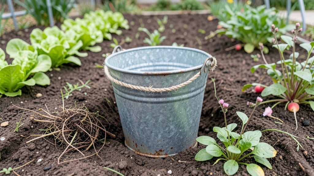 Water Bucket Garden: Space-Saving Herbs and Veggies in Minutes